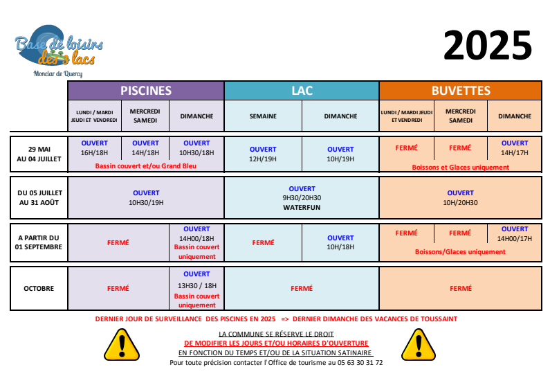 base de loisir des 3 Lacs de Monclar-de-Quercy